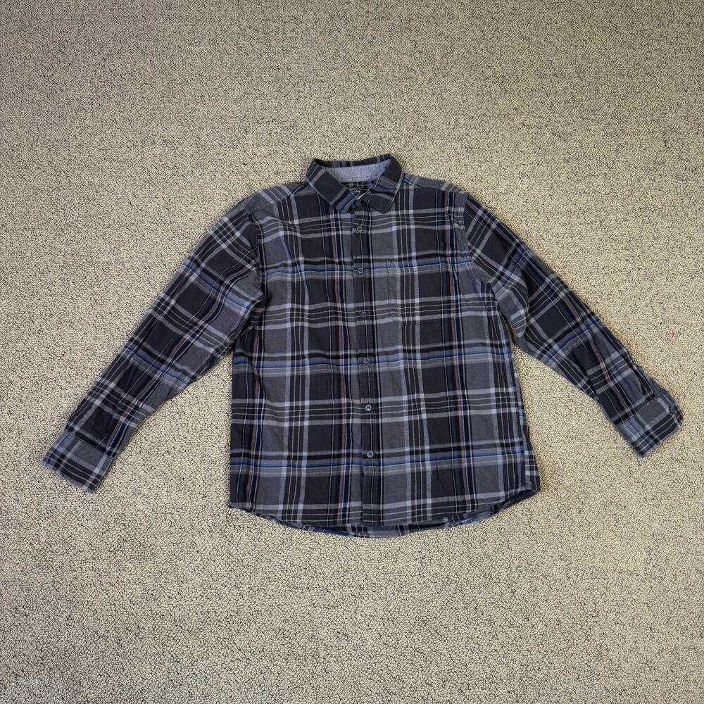 Eddie Bauer Button Up Flannel Cotton Shirt US Men's XL New